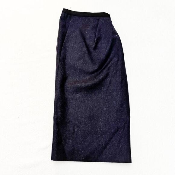 Calvin Klein Collection Wool Charcoal Pencil Skirt Size 8 / 44 - Picture 6 of 7